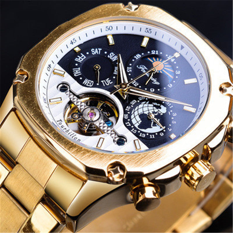 Flywheel men's automatic mechanical watch