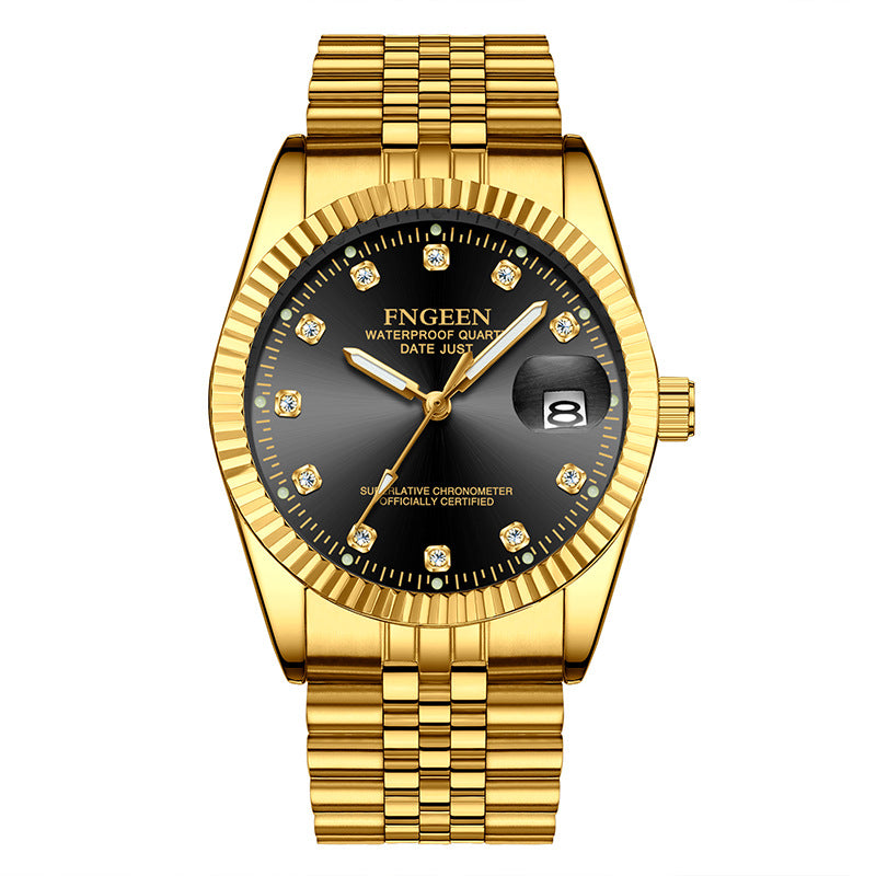 Men's waterproof fashion quartz watch