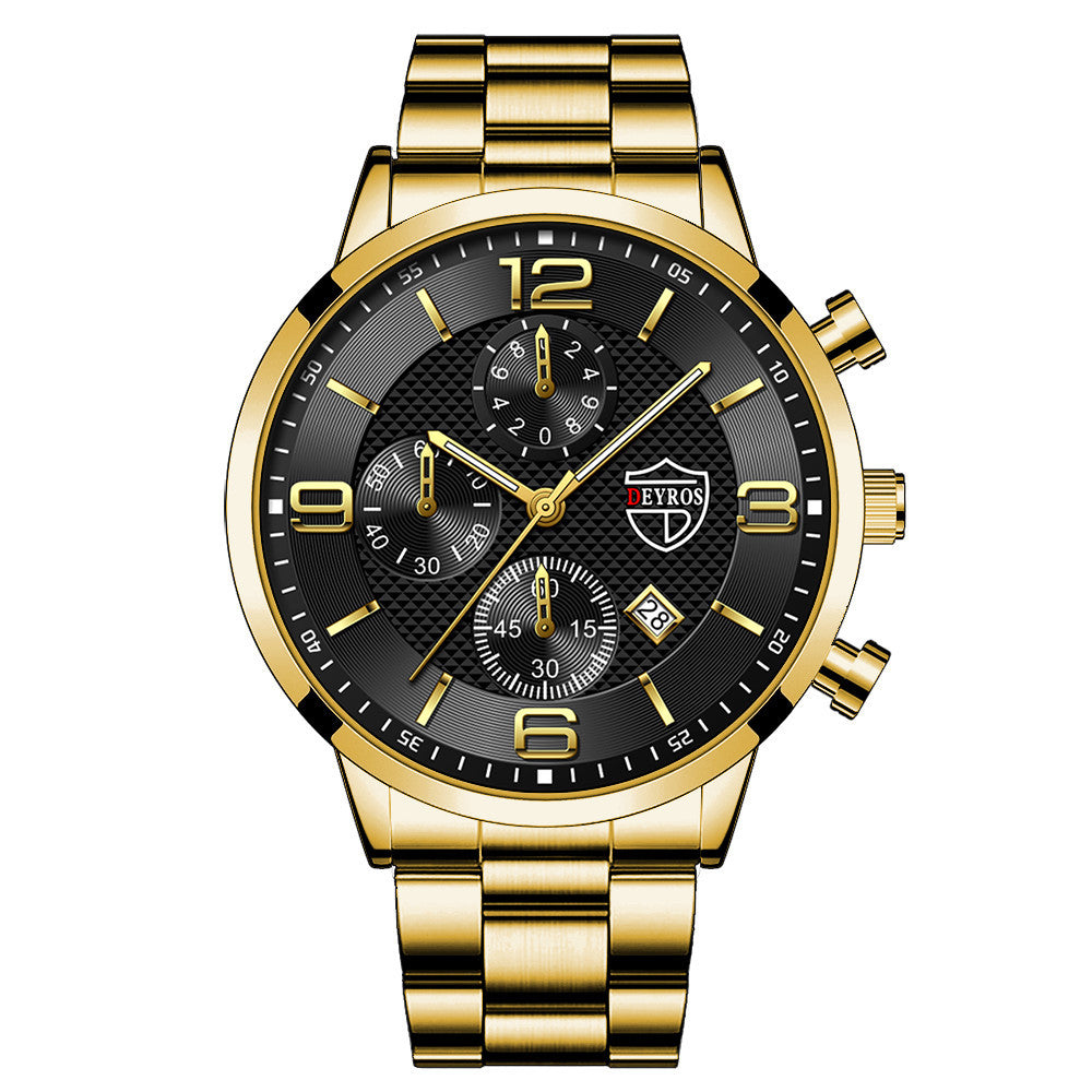 Fashion Luminous Men's Steel Band Watch