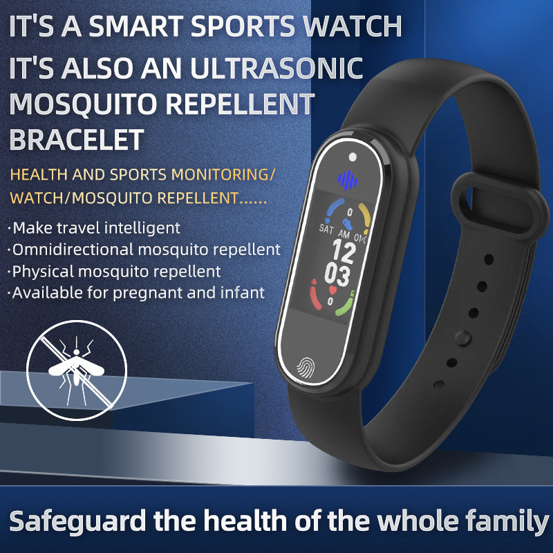 New Mosquito Repellent Bracelet Ultrasonic Insect Wristband Watch