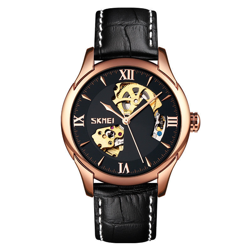 Waterproof Men's Automatic Skeleton Mechanical Watch