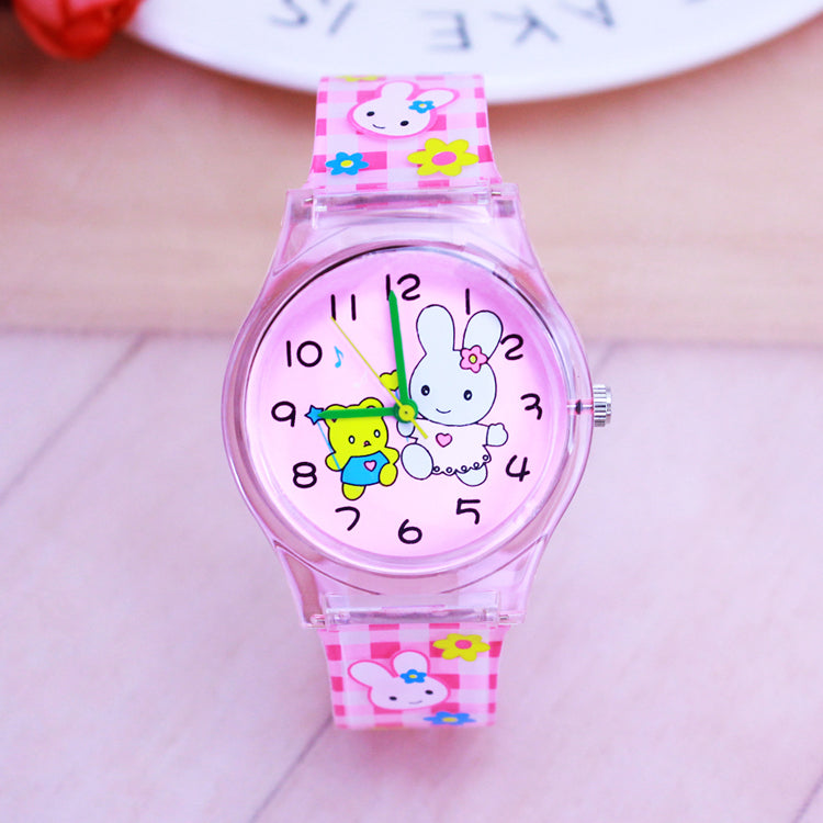 Male And Female Students Children Jelly Transparent Watch