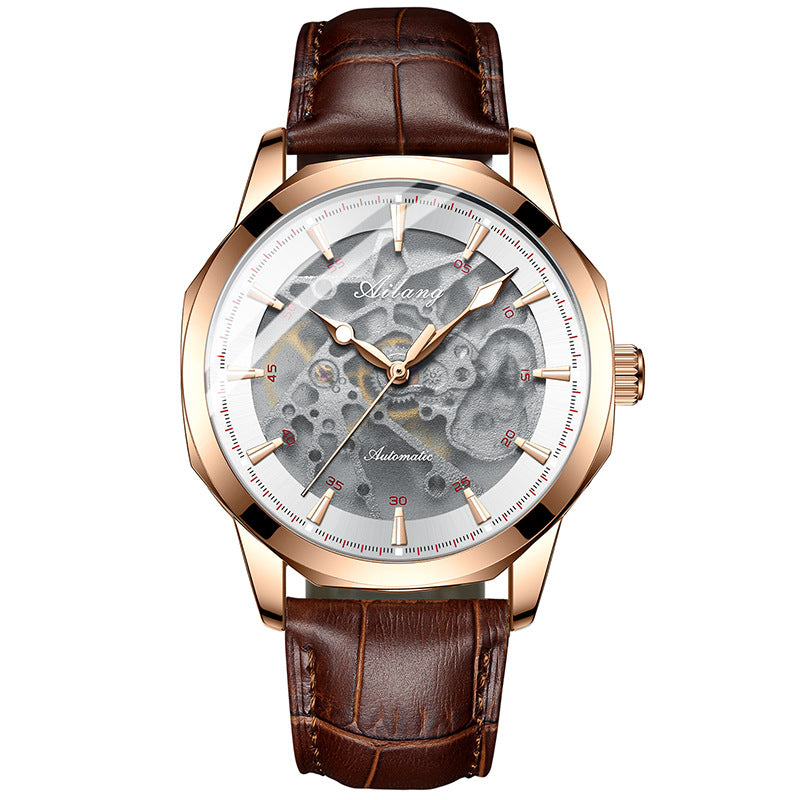 Men's Automatic Fully Hollow Mechanical Watch