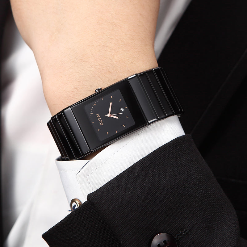 Fashion simple rectangular watch