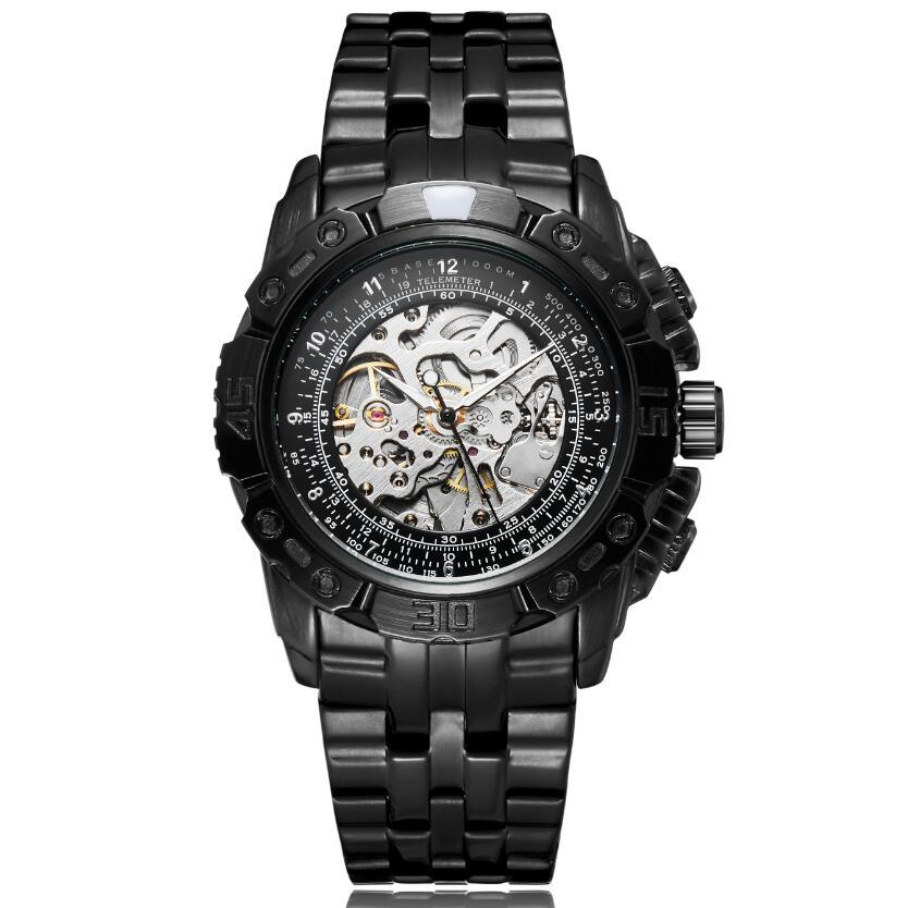 Men's Luxury Automatic Mechanical Watch All-steel Hollow Watch