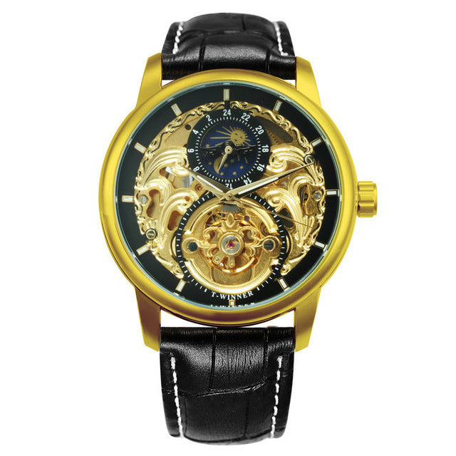 Fashion Casual Skeleton Automatic Mechanical Watch