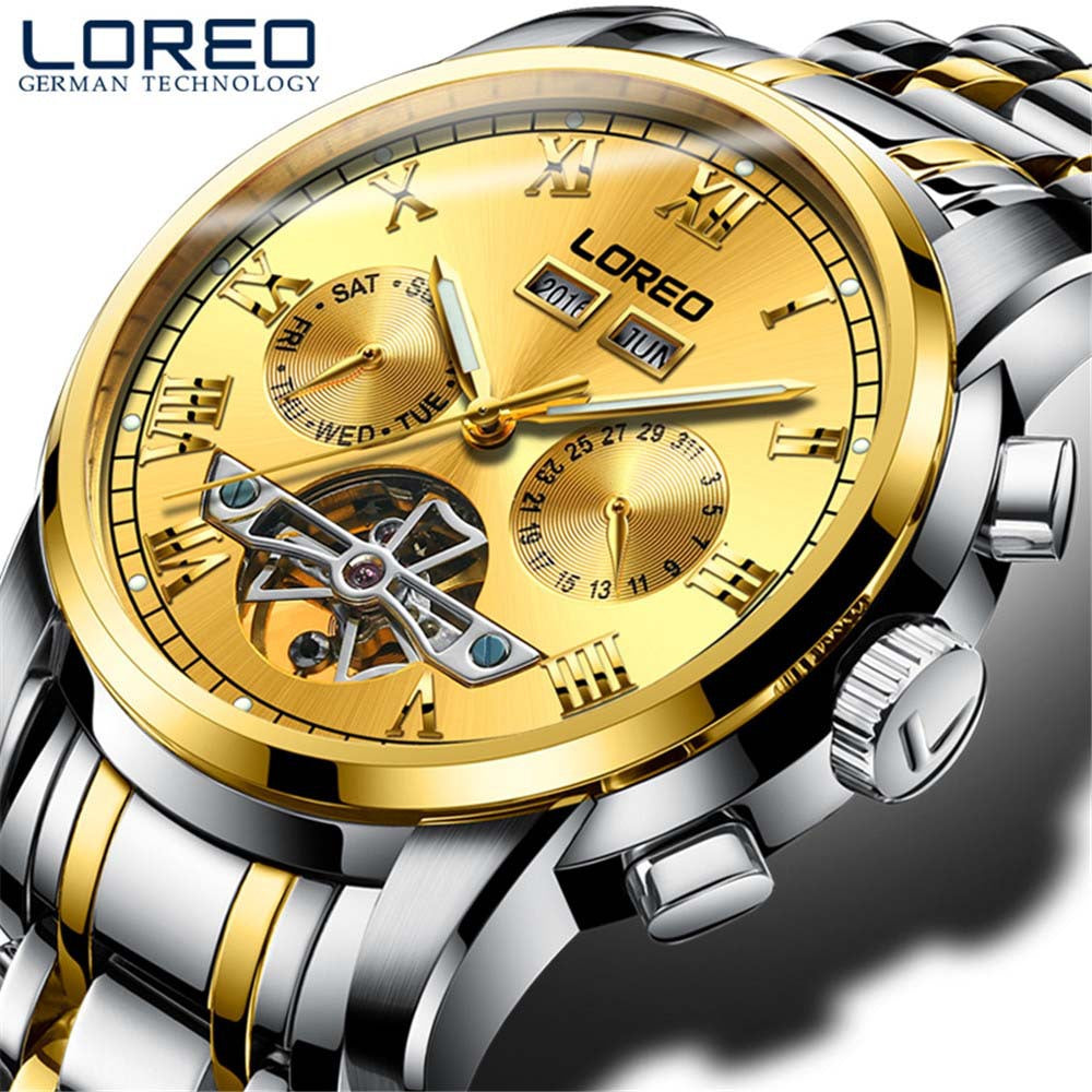 LOREO watch men's mechanical watch