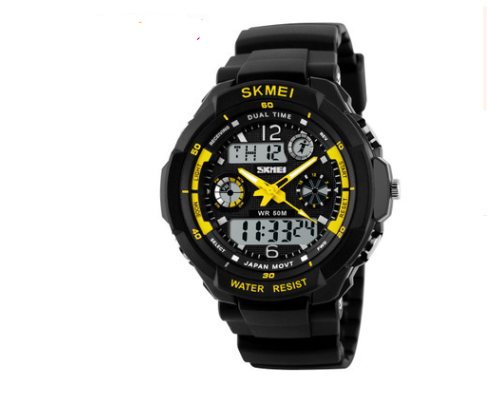 Watch double display outdoor mountaineering multi-function watch student table creative watch