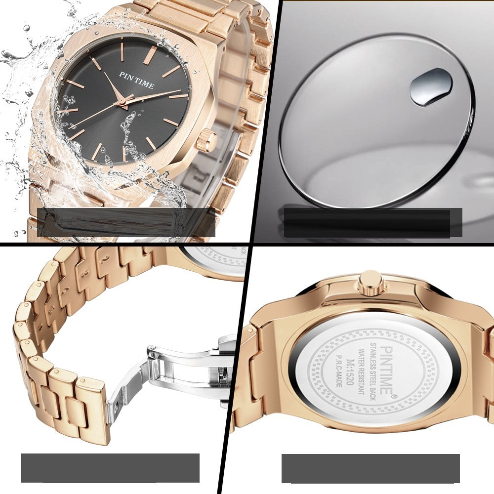 Men's  30 Meter Waterproof Quartz Watch