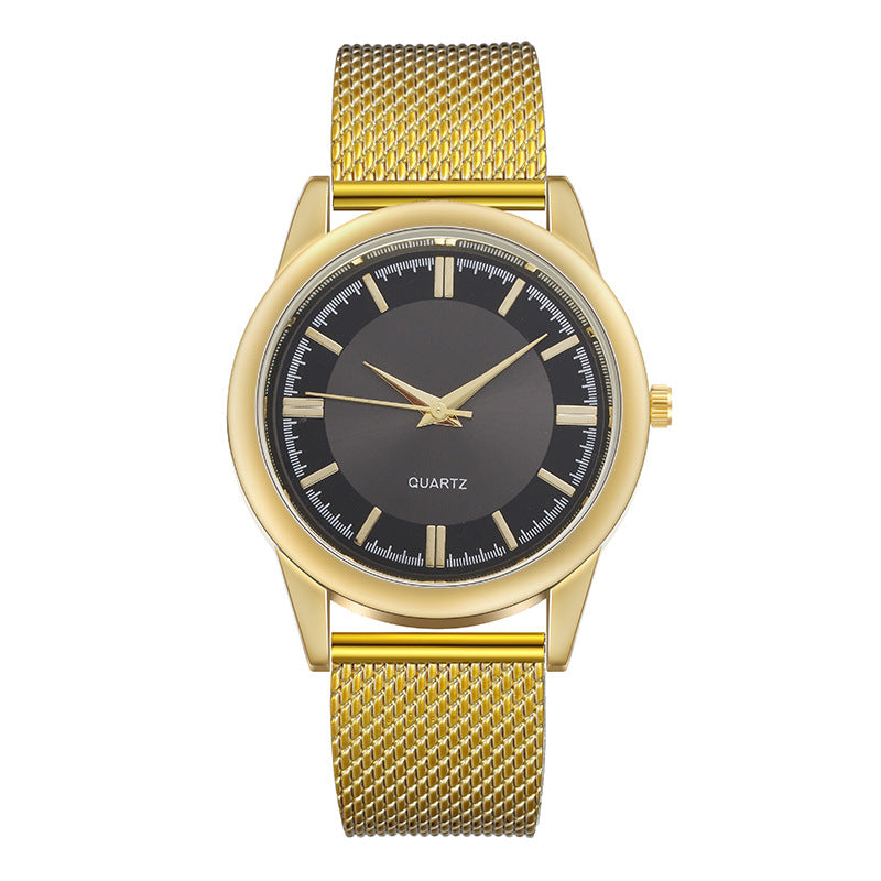 Mesh strap quartz watch