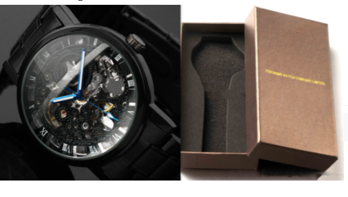 Mechanical watch automatic mechanical watch All black men's casual fashion watch male watch