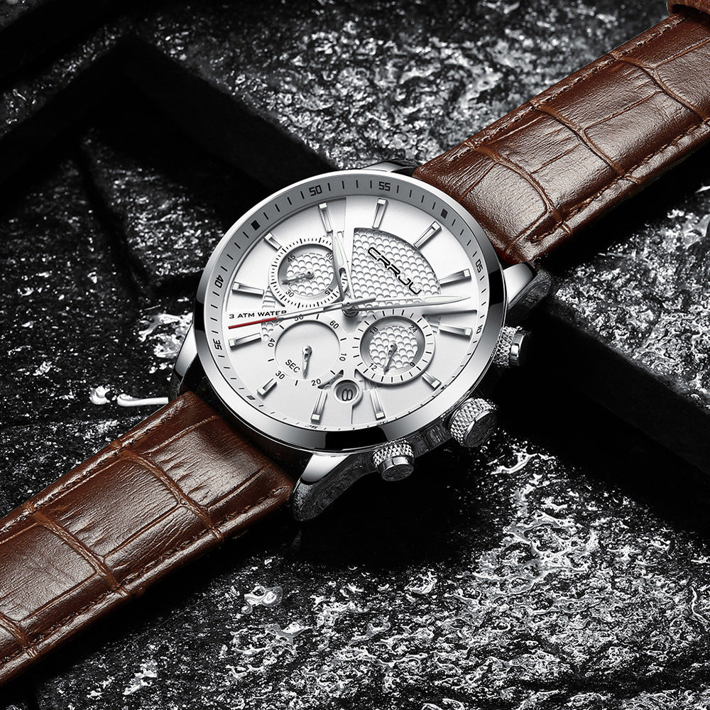 CRRJU six-hand chronograph watch