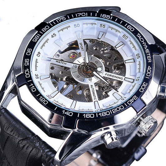 Hollow men's automatic mechanical watch