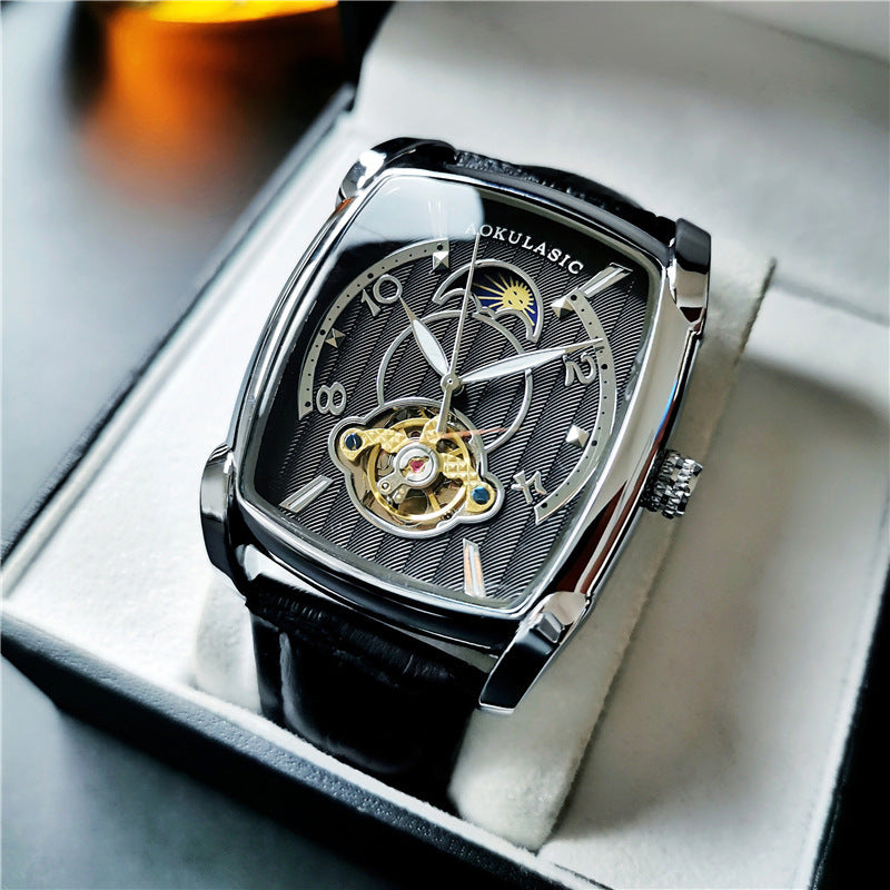 Men's Automatic Mechanical Watch Square Large Dial