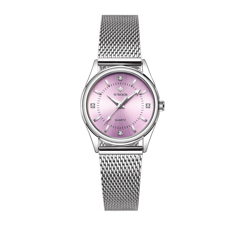 Women's Mesh Strap Quartz Watch Waterproof Student