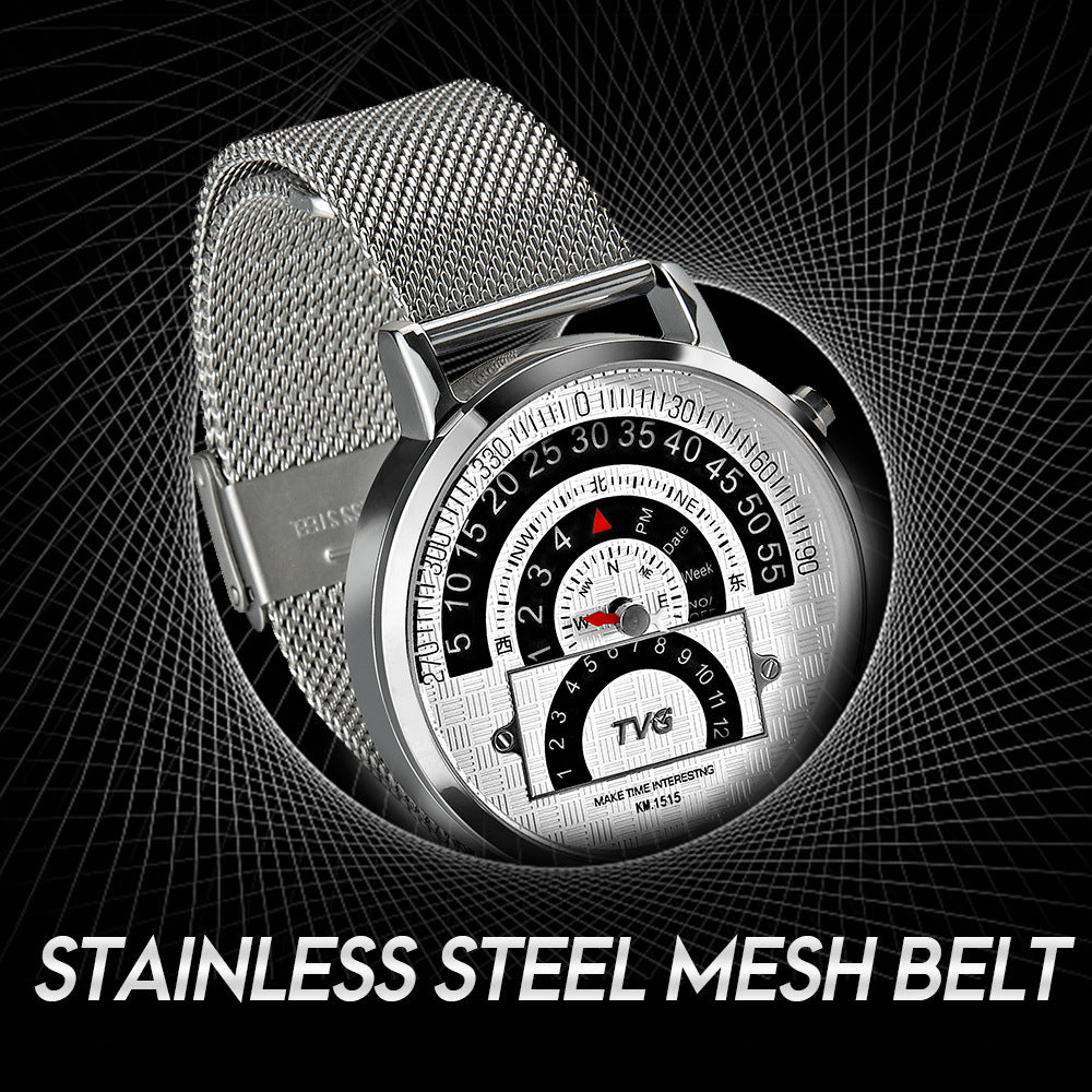 Casual Compass Watch Men's Electronic Watch