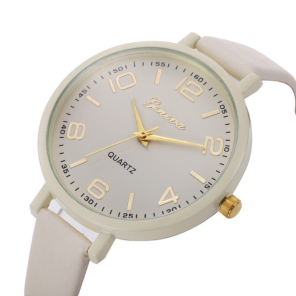 Ultra-thin Ladies Thin Belt Watch Elegant Classic Digital Female Student Quartz