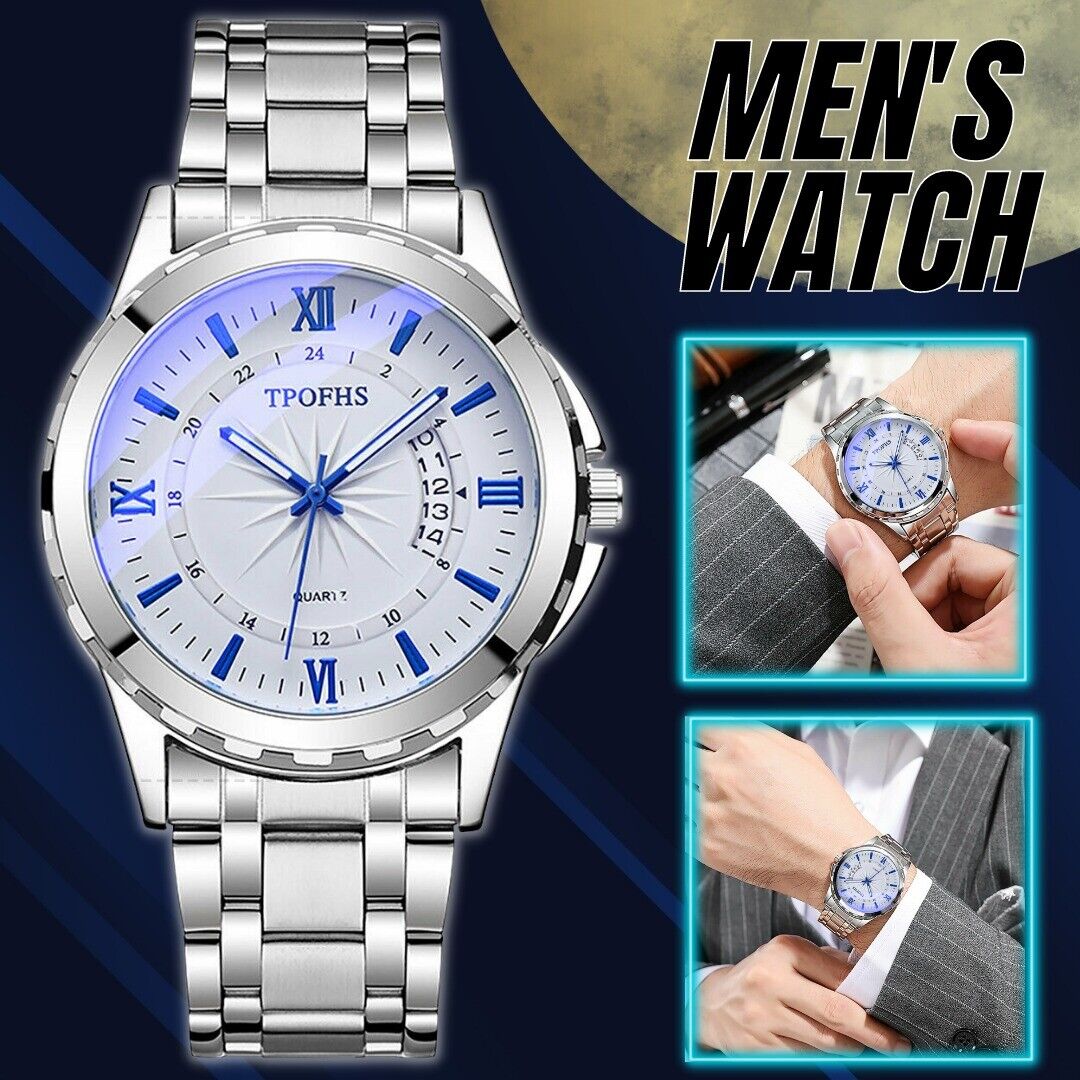 Stainless Steel Watch For MEN Classic Analog Wristwatch Fashion Classic Men Gift