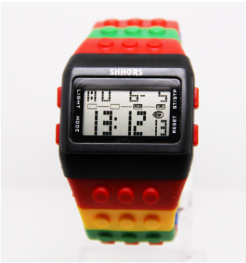 Building Block Design Digital Watch