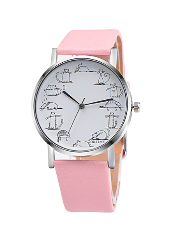 Lazy cute cat watch female watch child student watch