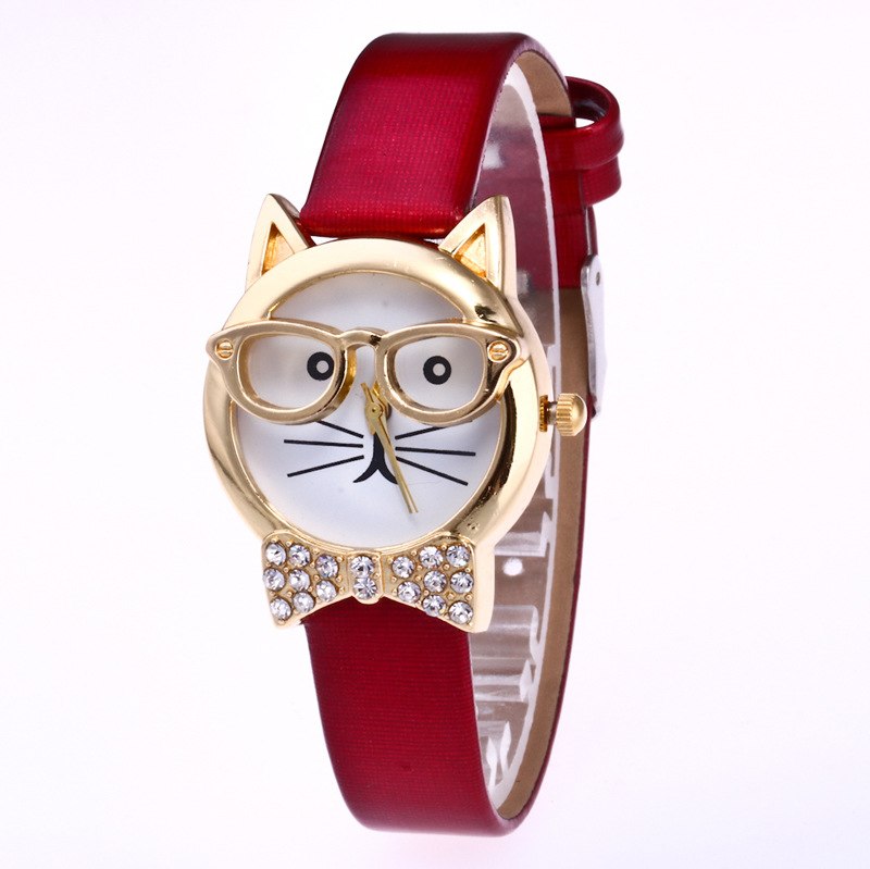 Light board mechanical cat glasses watch