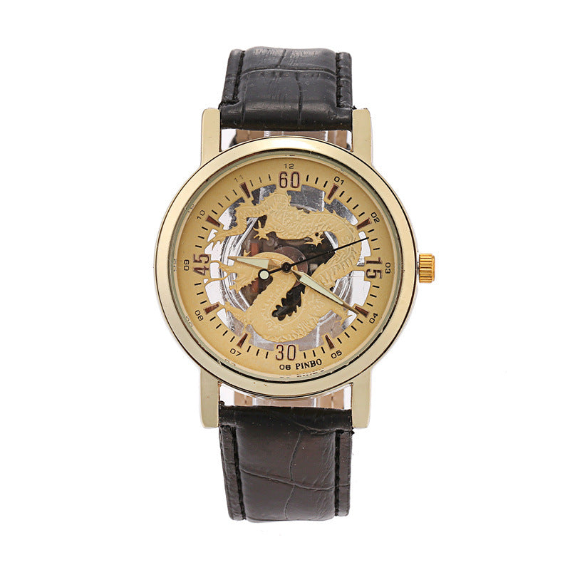 Men's watch classic dragon decoration watch