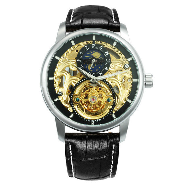 Fashion Casual Skeleton Automatic Mechanical Watch