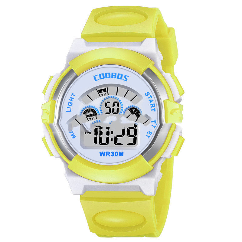 Colorful Luminous Student Sports Waterproof Children's Electronic Watch