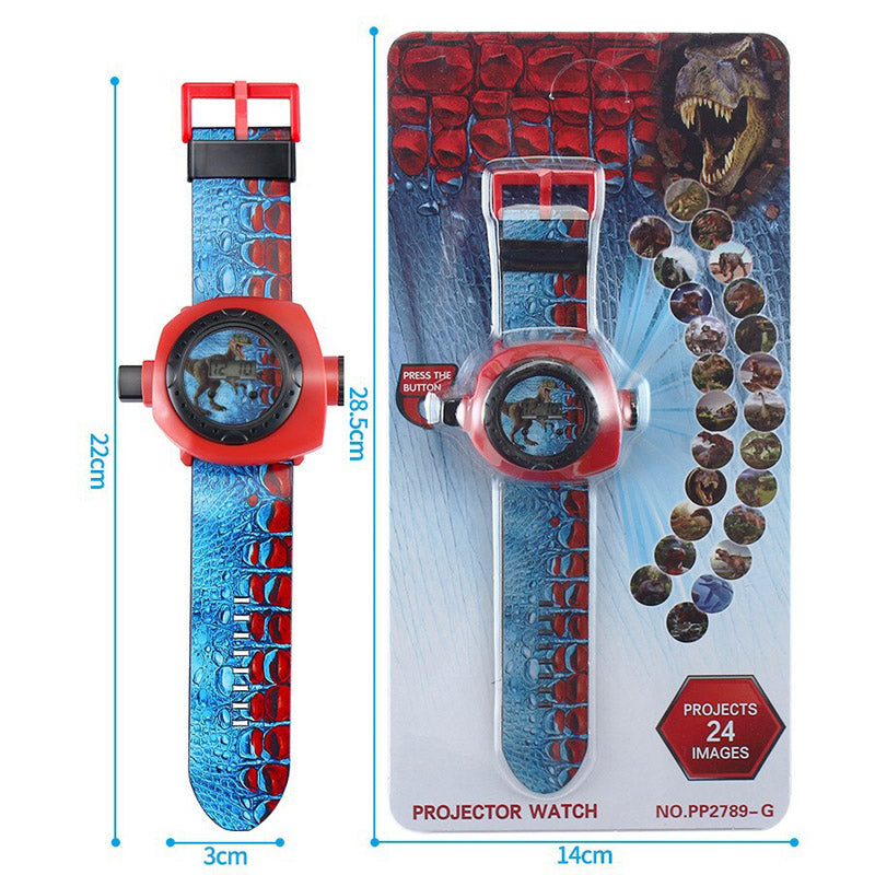 Cartoon Electronic Watch 3D Dinosaur 24 Picture Projection Watch