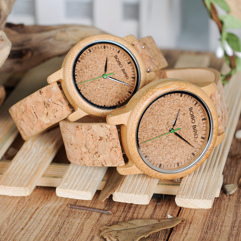 Bamboo and wooden watches