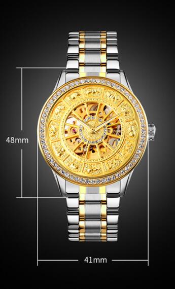 Fashion Temperament Automatic Mechanical Men's Leather Business Watch