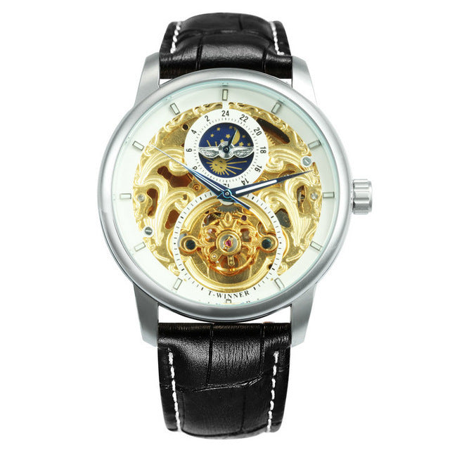 Fashion Casual Skeleton Automatic Mechanical Watch