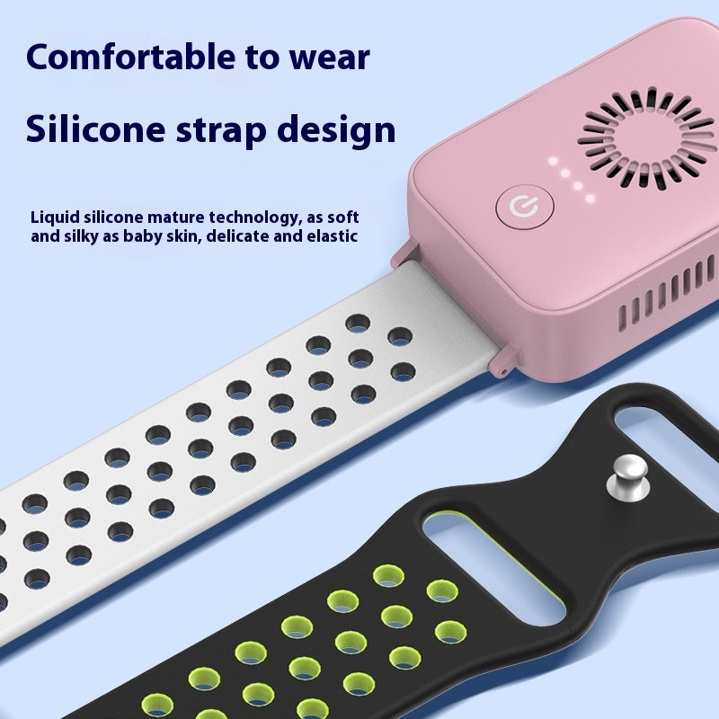 Air Conditioning Bracelet Rechargeable USB Mini Watch Fan