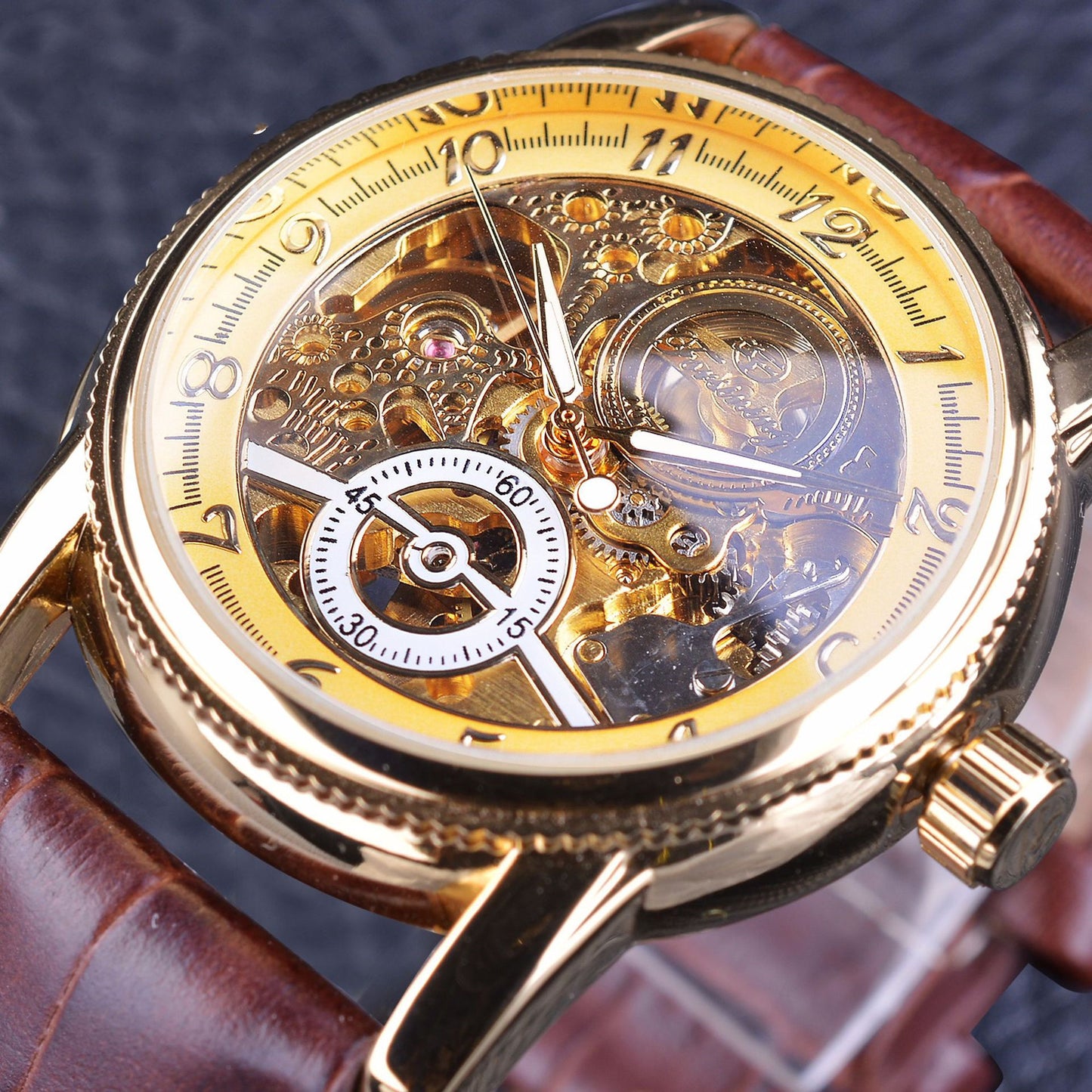 Leisure hollow automatic mechanical watch