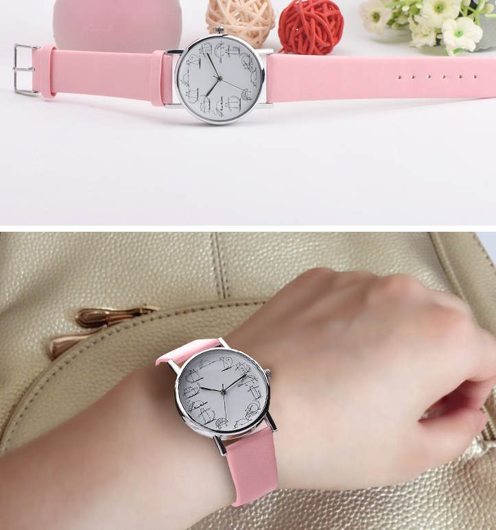 Lazy cute cat watch female watch child student watch