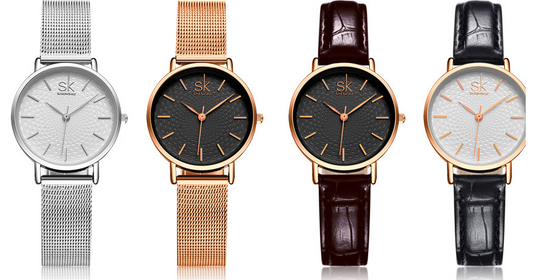 Waterproof quartz watch steel strap watch