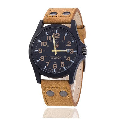 Military Watch Men's Watch Student Calendar Waterproof Belt Watch