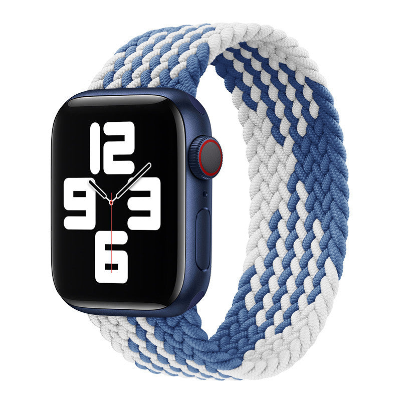 Watch Strap Elastic Nylon Strap Rainbow Braid