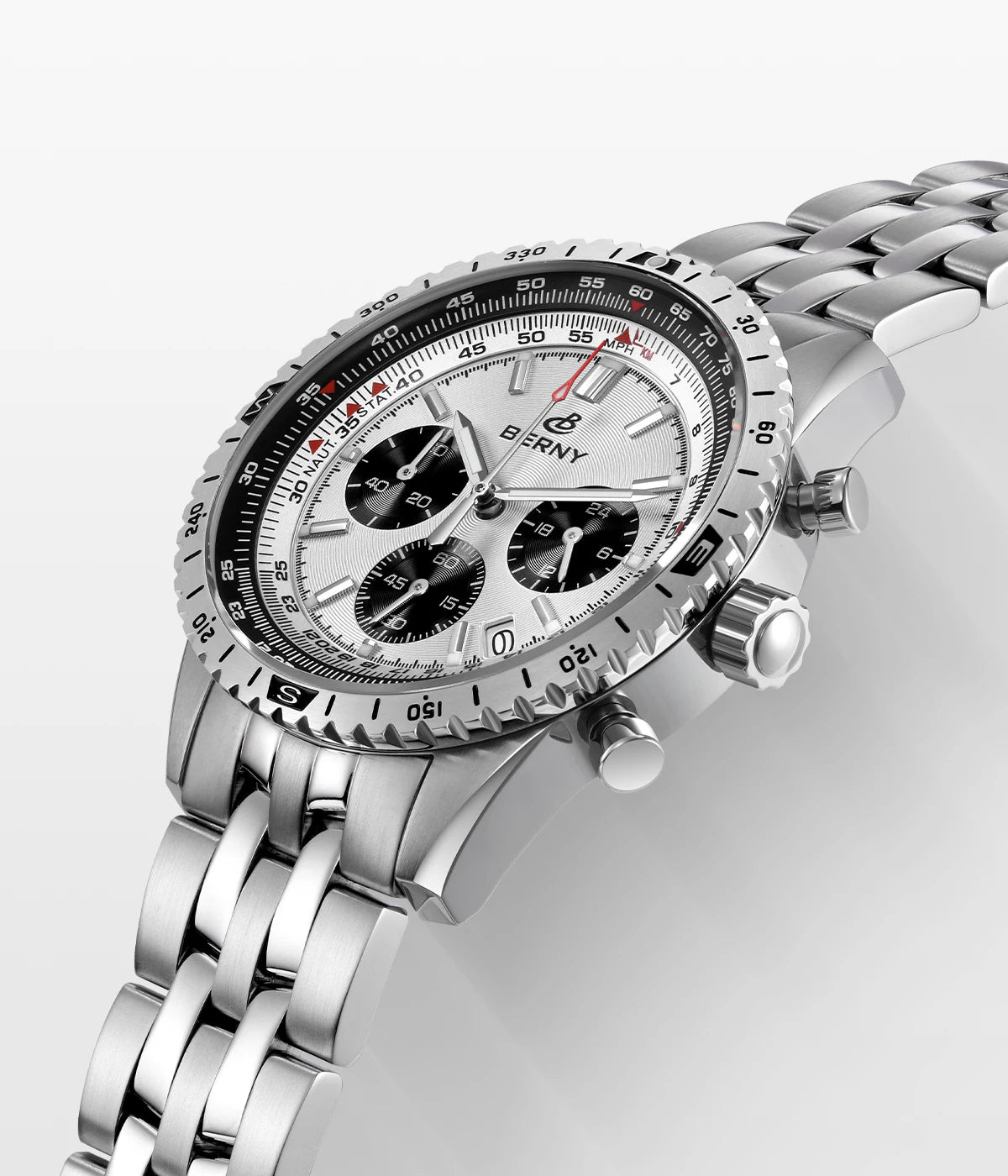 Chronograph Watches for Men Aviation Multifunction Quartz