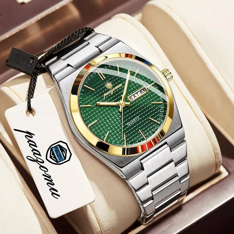 Original Luxury Men Clock Fashion Luminous Waterproof