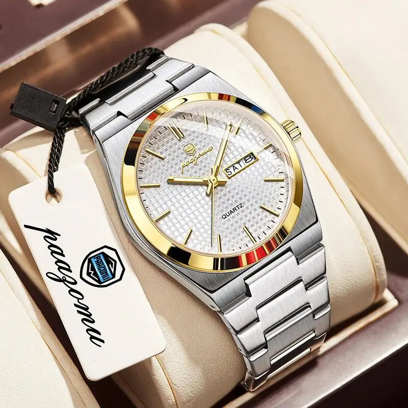 Original Luxury Men Clock Fashion Luminous Waterproof