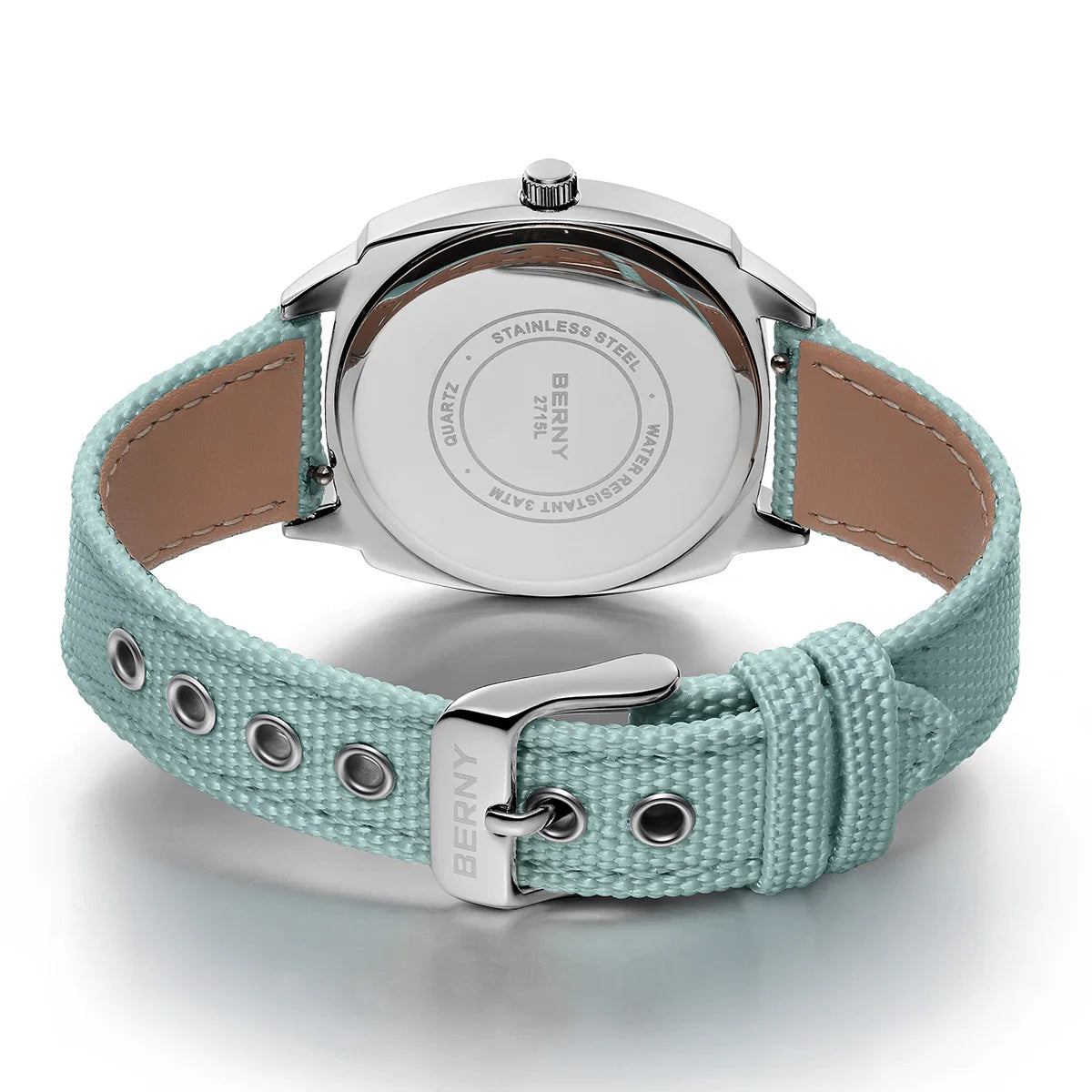 Ladies Railway Watch Canvas Women Wristwatch Quartz