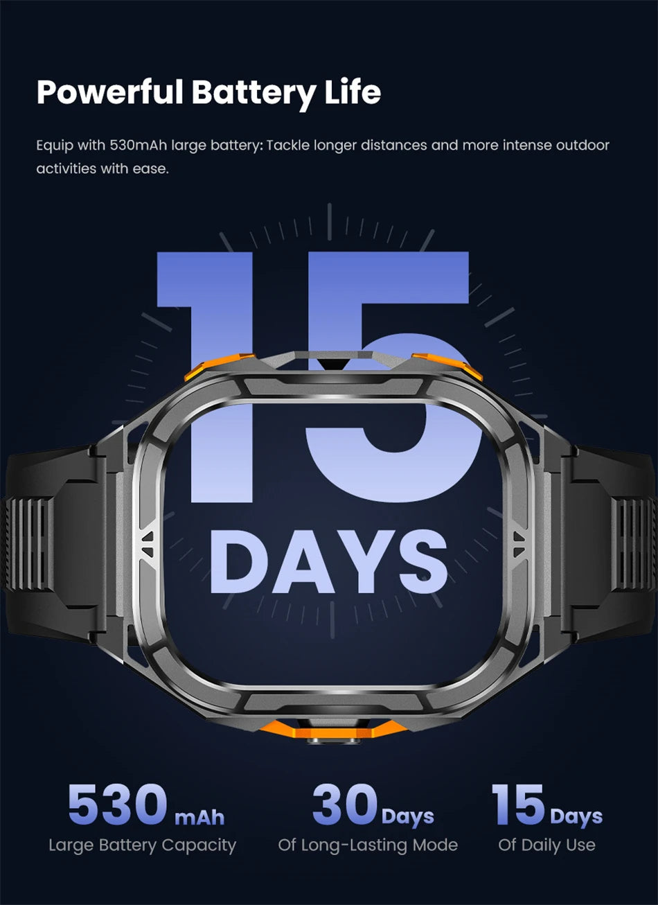 NEW TANK X5 Smartwatch 5ATM Waterproof GPS Dual-Frequency