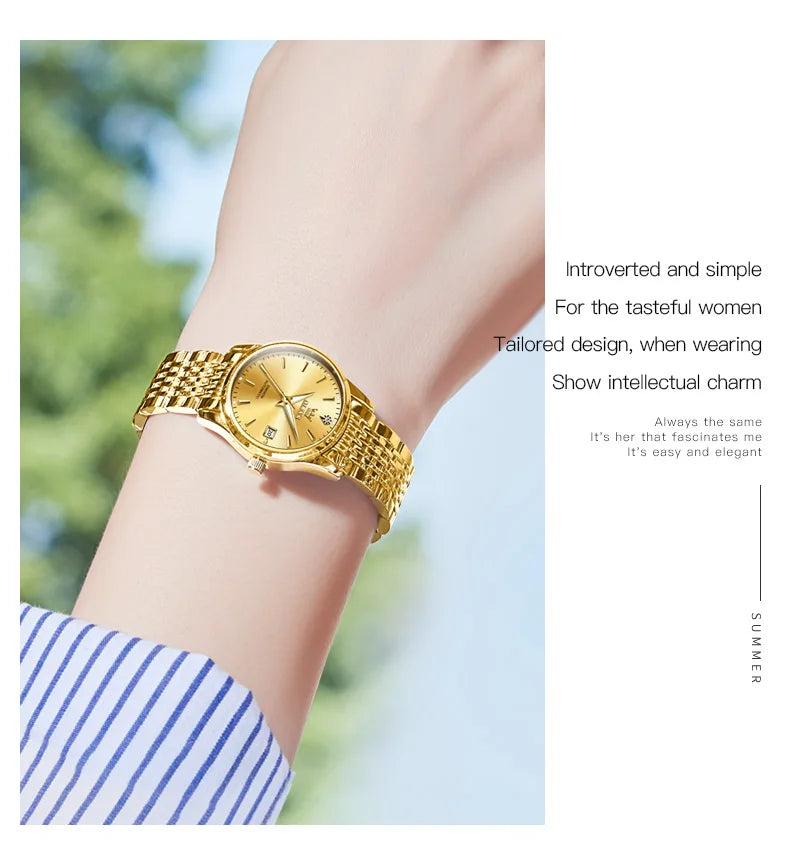 Luxury Brand Ladies Watch Automatic Mechanical Wristwatch