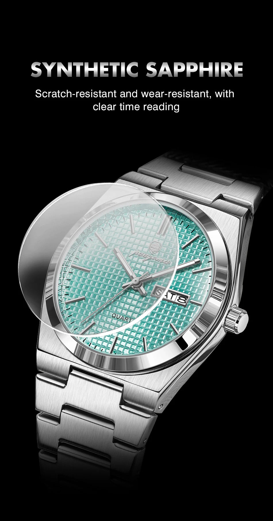 Original Luxury Men Clock Fashion Luminous Waterproof