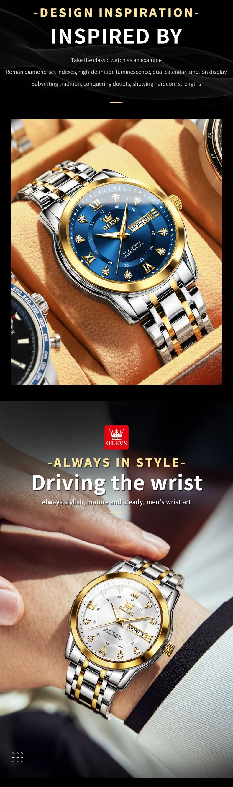Men's Watch Original Fashion Brand Quartz Waterproof Watch