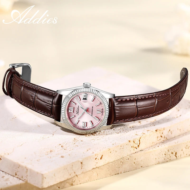 Addies New Ladies Quartz Watch 28mm Sapphire Mirror Watches
