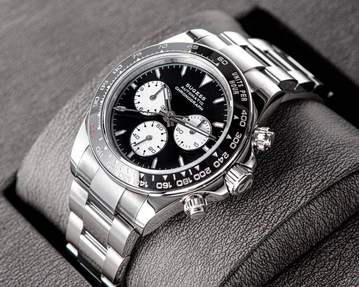 Diving Men Watch Panda Automatic Mechanical Chronograph