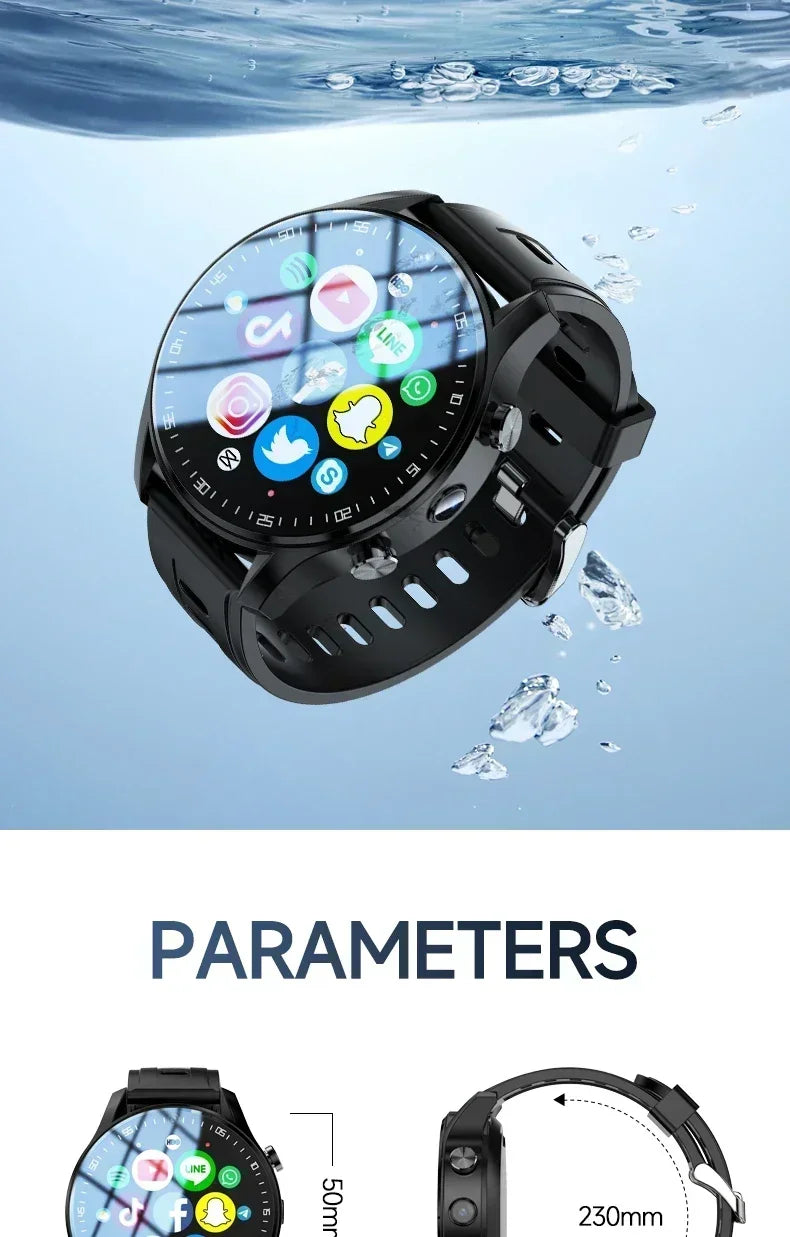 SIM Dual camera Smartwatch A7128G 4G smartwatch for men