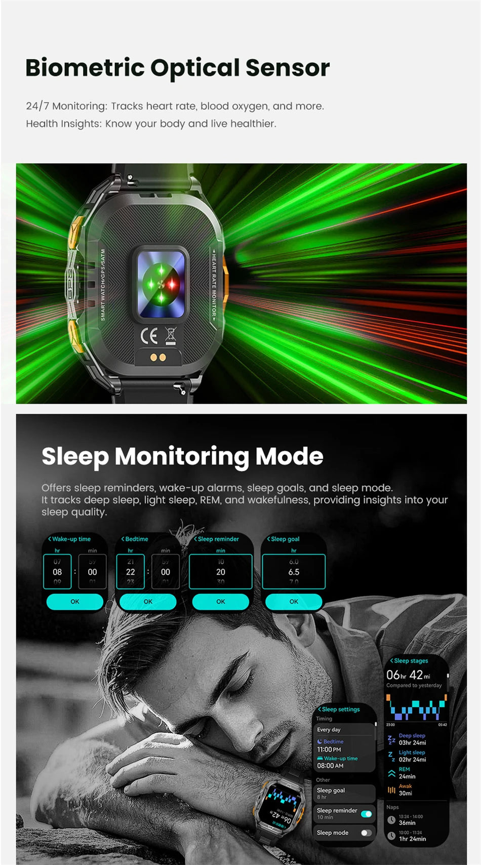 NEW TANK X5 Smartwatch 5ATM Waterproof GPS Dual-Frequency